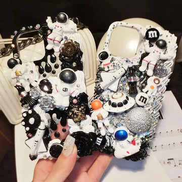 Astronaut DIY Decoden Phone Case